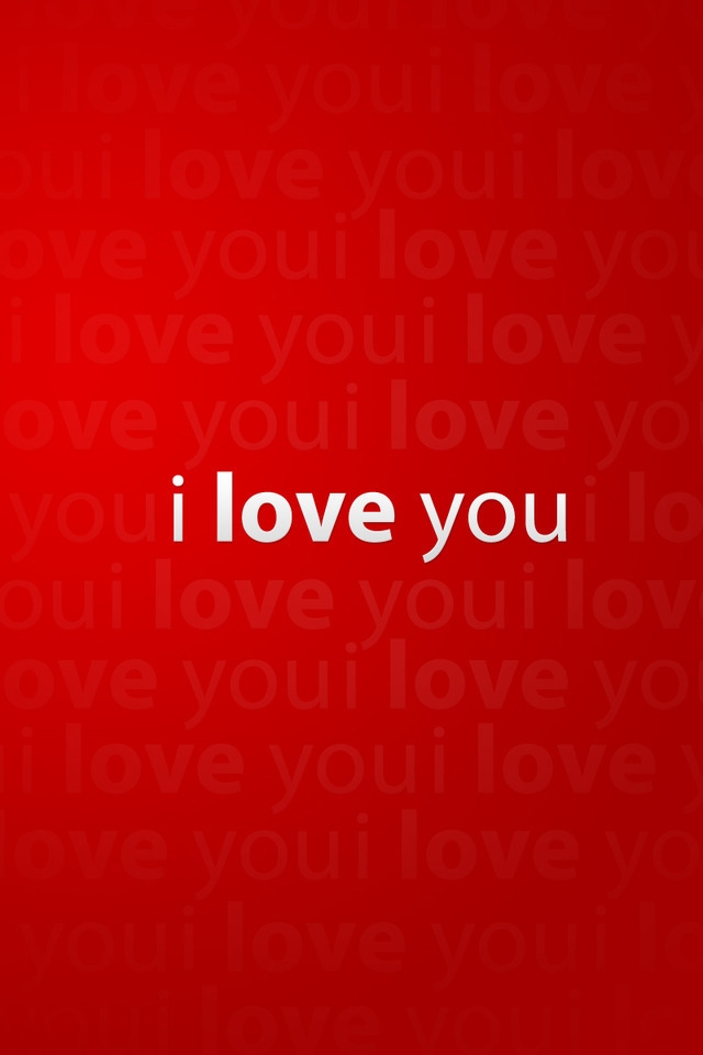 I Love You for 640 x 960 iPhone 4 resolution