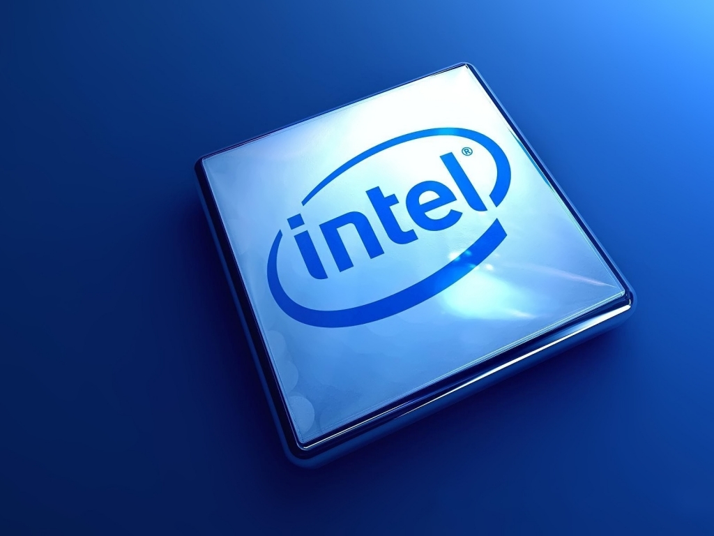 Intel 3D Logo for 1024 x 768 resolution