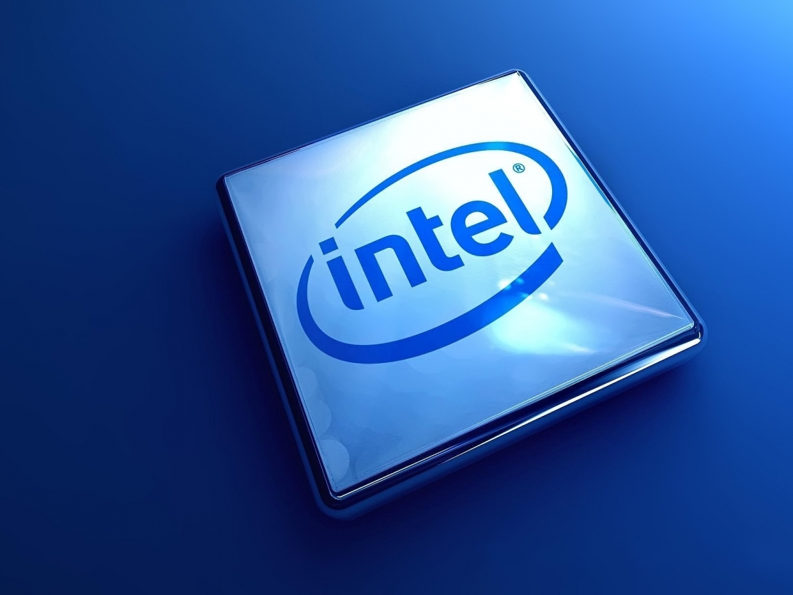 Intel 3D Logo for 1152 x 864 resolution