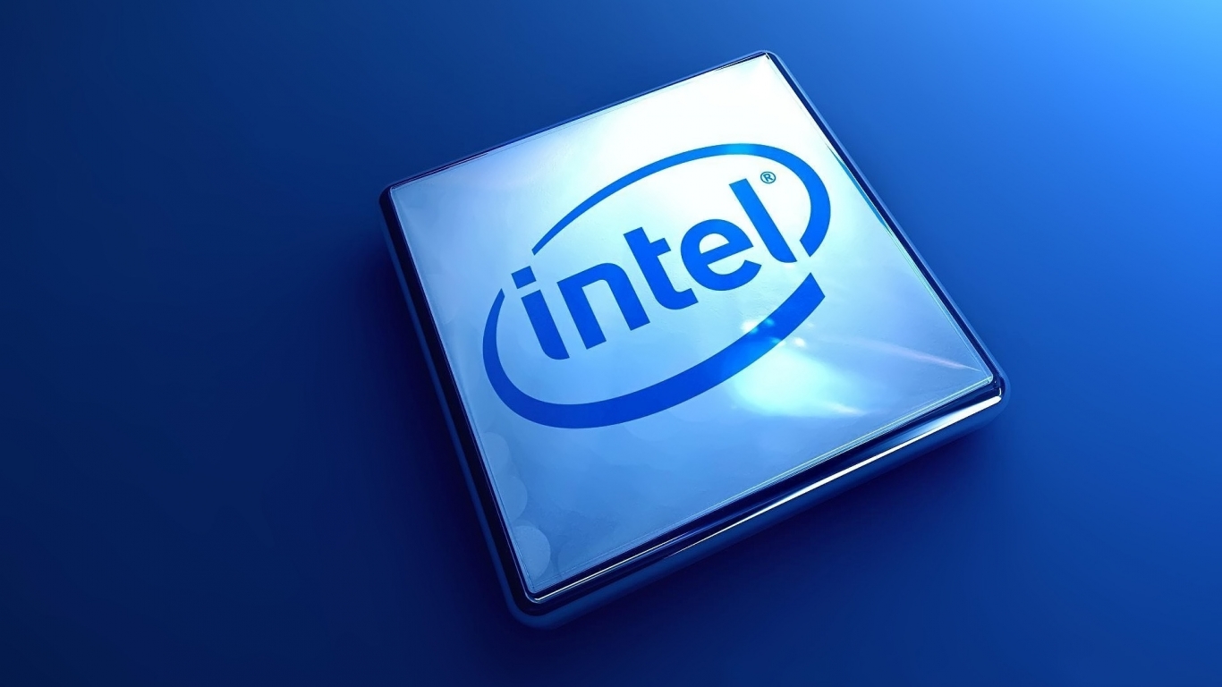 Intel 3D Logo for 1366 x 768 HDTV resolution