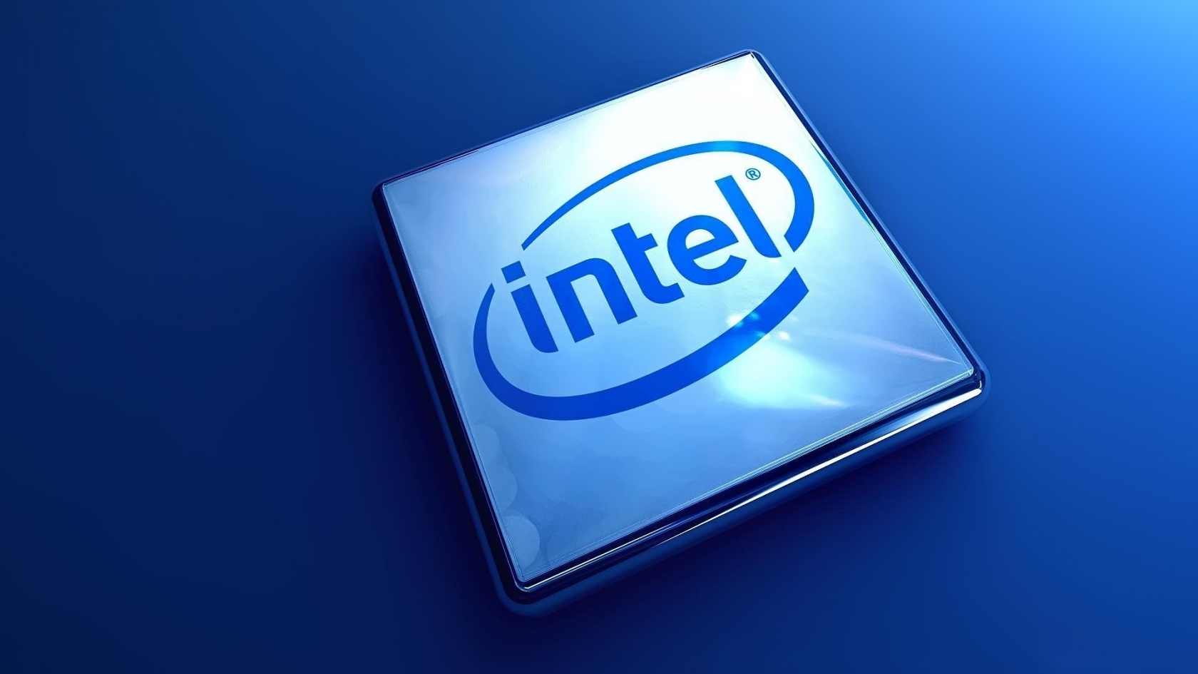 Intel 3D Logo for 1680 x 945 HDTV resolution