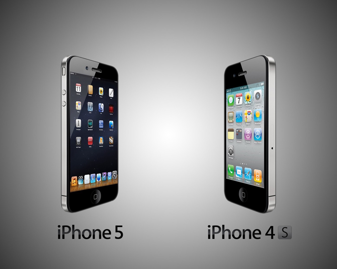iPhone 4S and iPhone 5 for 1280 x 1024 resolution