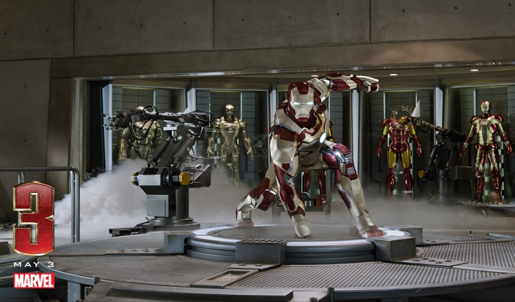 Iron Man 3 for 1024 x 600 widescreen resolution