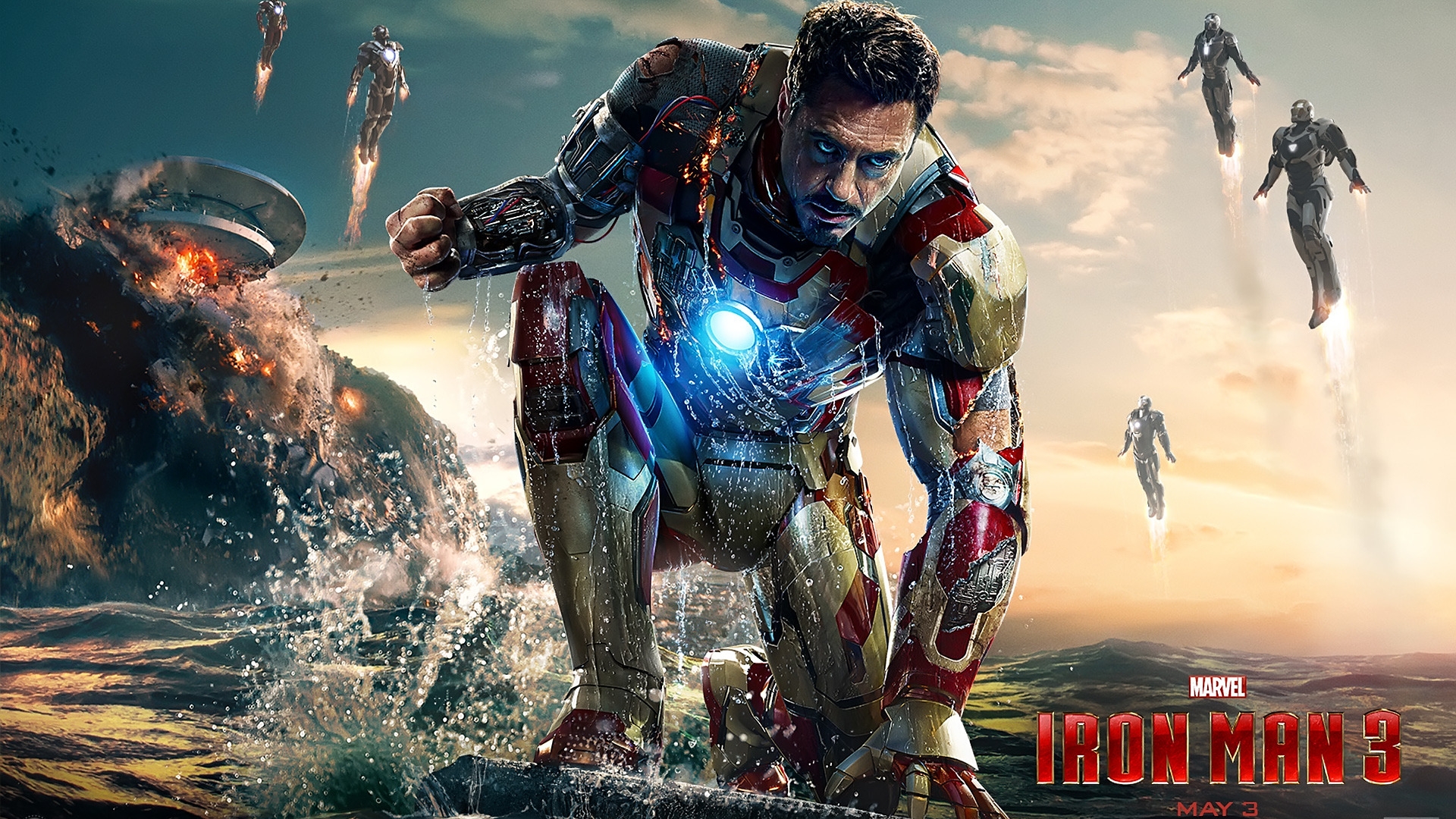 Iron Man 3 2013 for 1920 x 1080 HDTV 1080p resolution