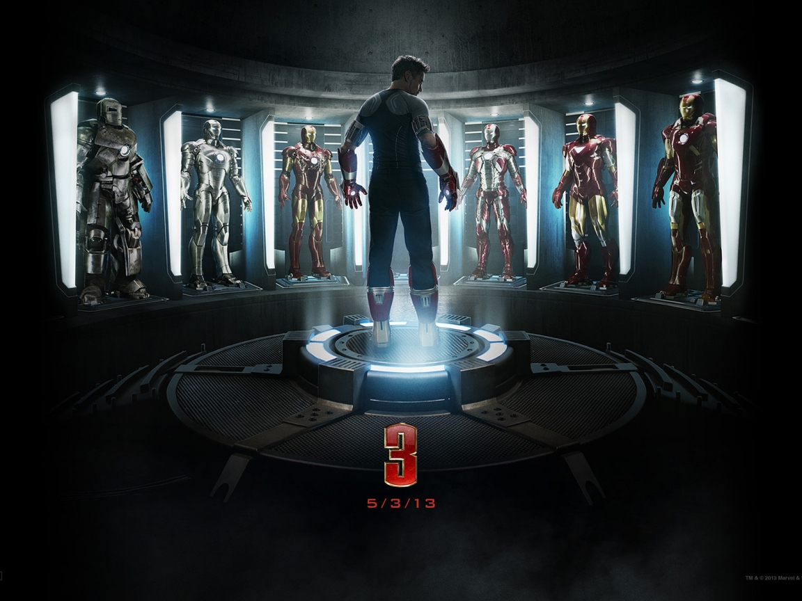 Iron Man 3 Movie for 1152 x 864 resolution