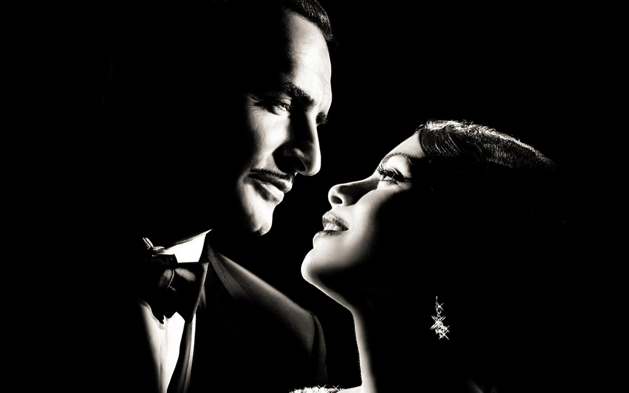 Jean Dujardin and Berenice Bezho for 1280 x 800 widescreen resolution