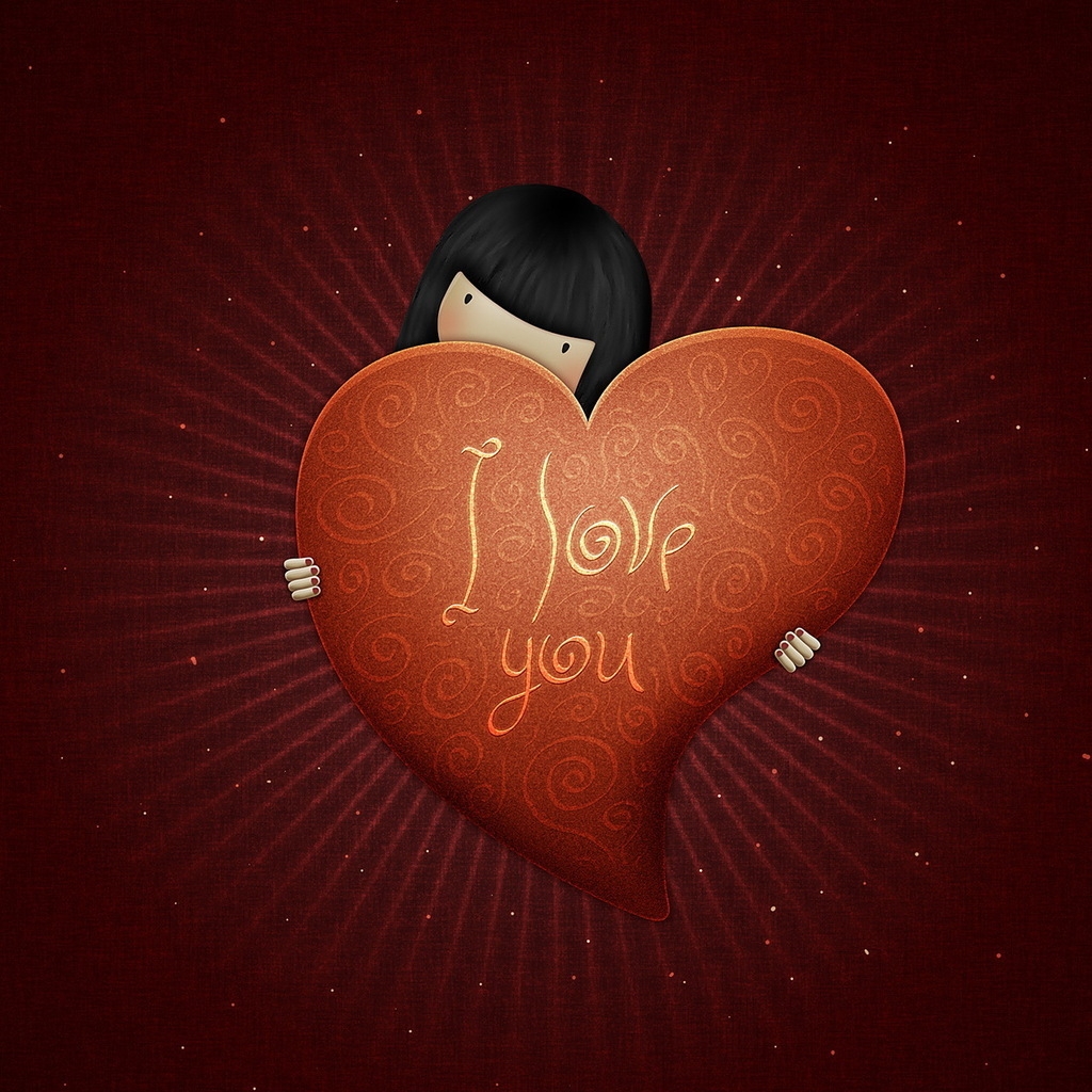 Just I Love You for 1024 x 1024 iPad resolution