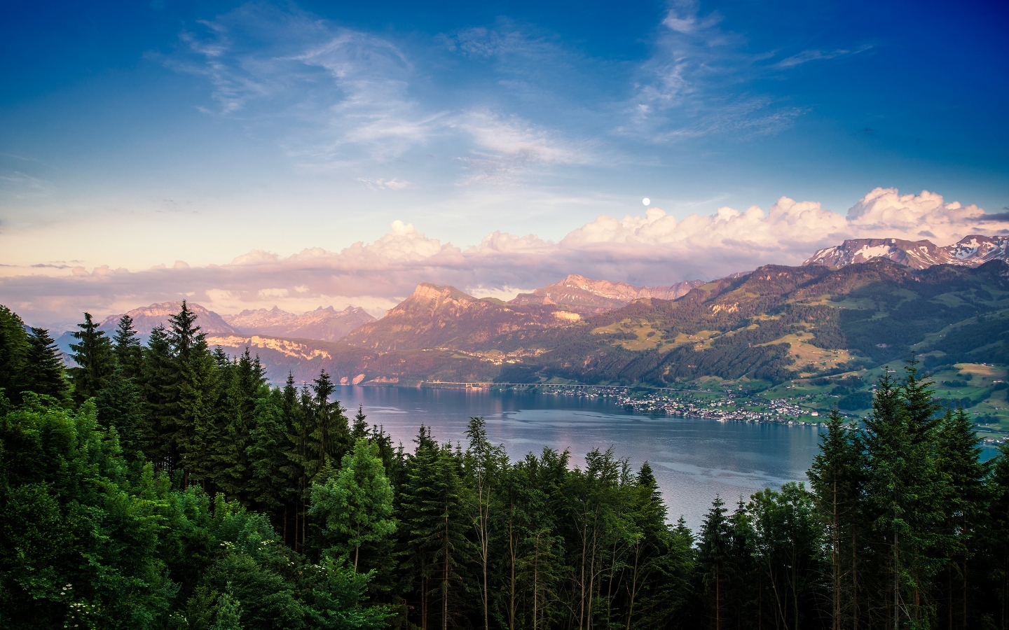 Lake Zurich Landscape for 1440 x 900 widescreen resolution