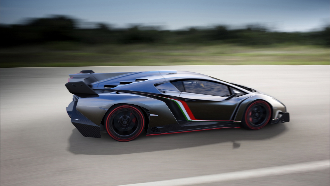 Lamborghini Veneno Speed for 1280 x 720 HDTV 720p resolution