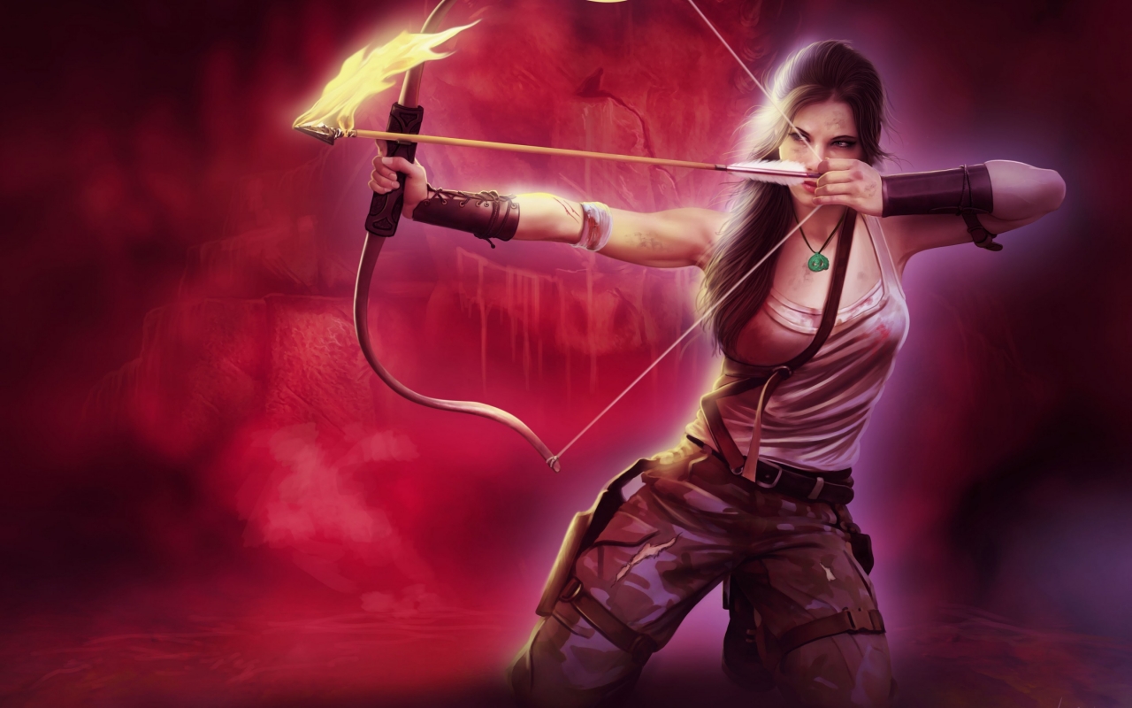 Lara Croft Tomb Raider Poster for 1280 x 800 widescreen resolution