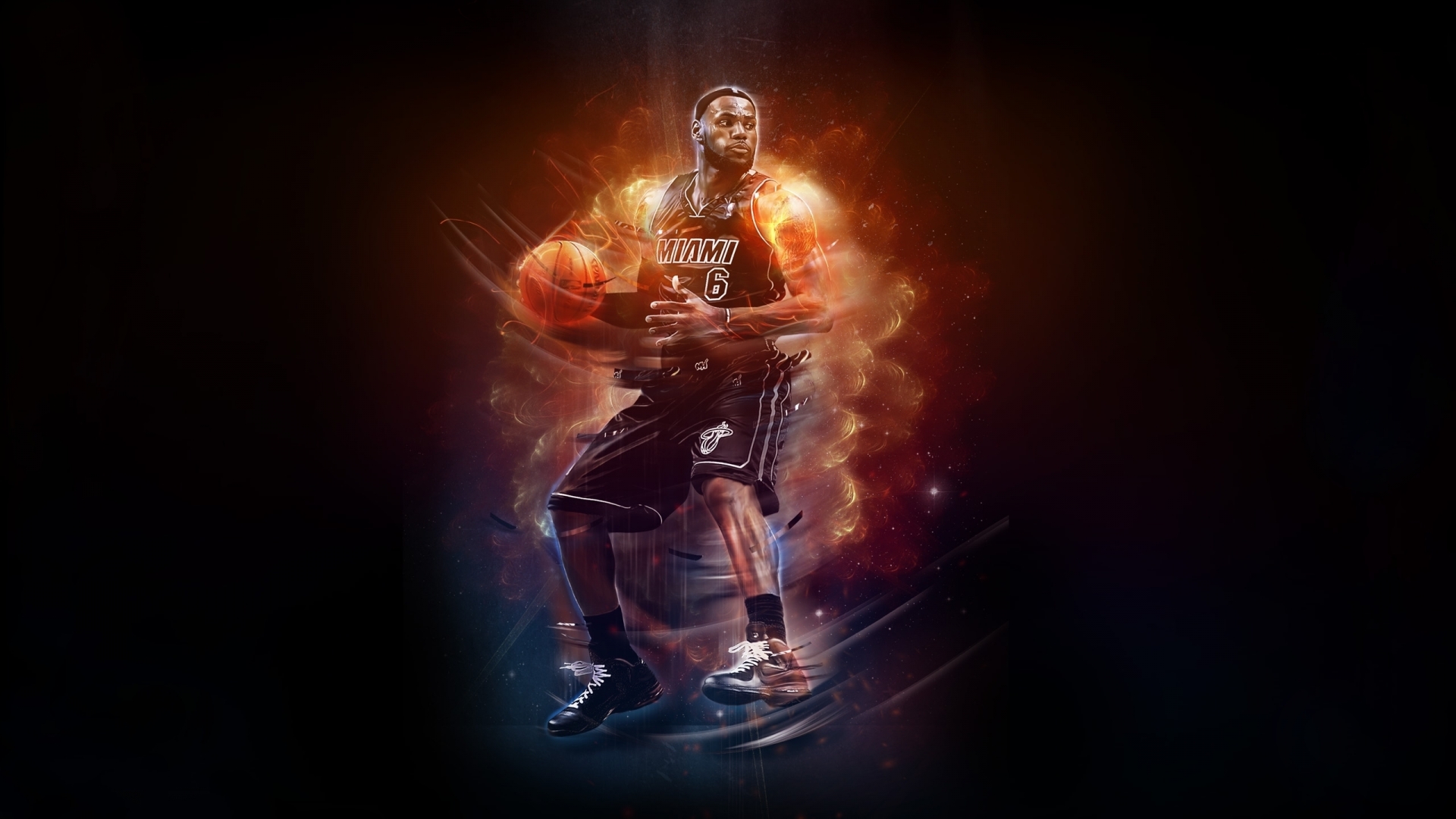 LeBron James NBA for 1920 x 1080 HDTV 1080p resolution
