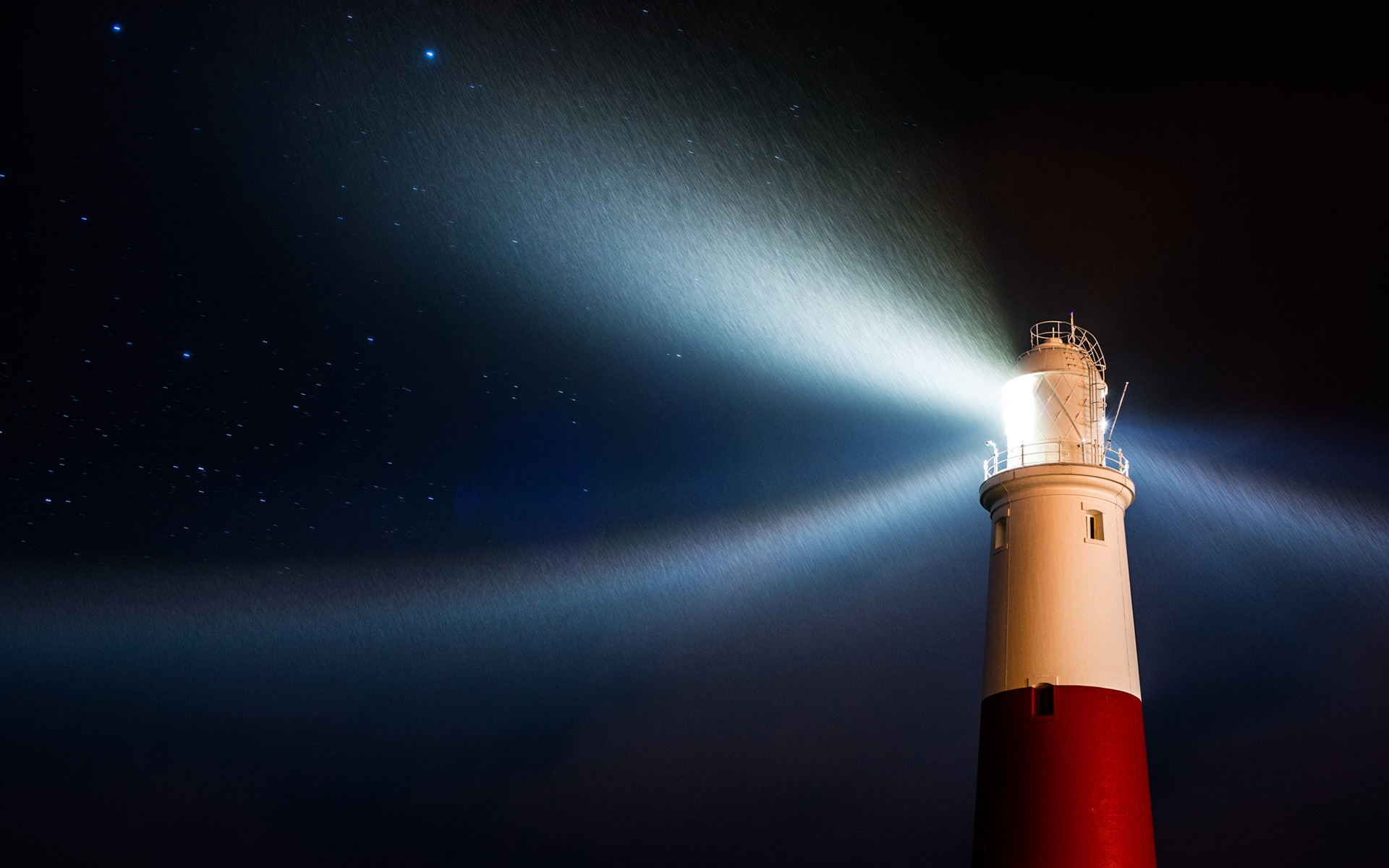 Lighthouse in Rain for 1920 x 1200 widescreen resolution