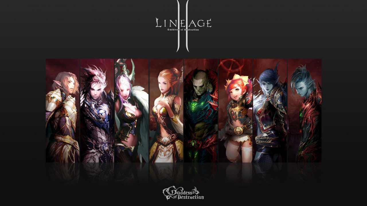 Lineage II Characters for 1280 x 720 HDTV 720p resolution