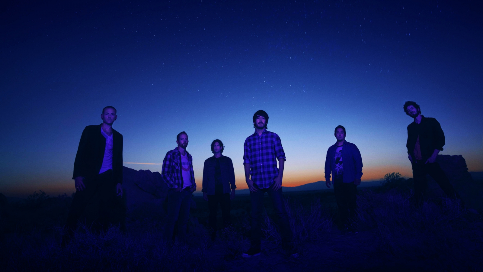 Linkin Park Night Photo Session for 1600 x 900 HDTV resolution