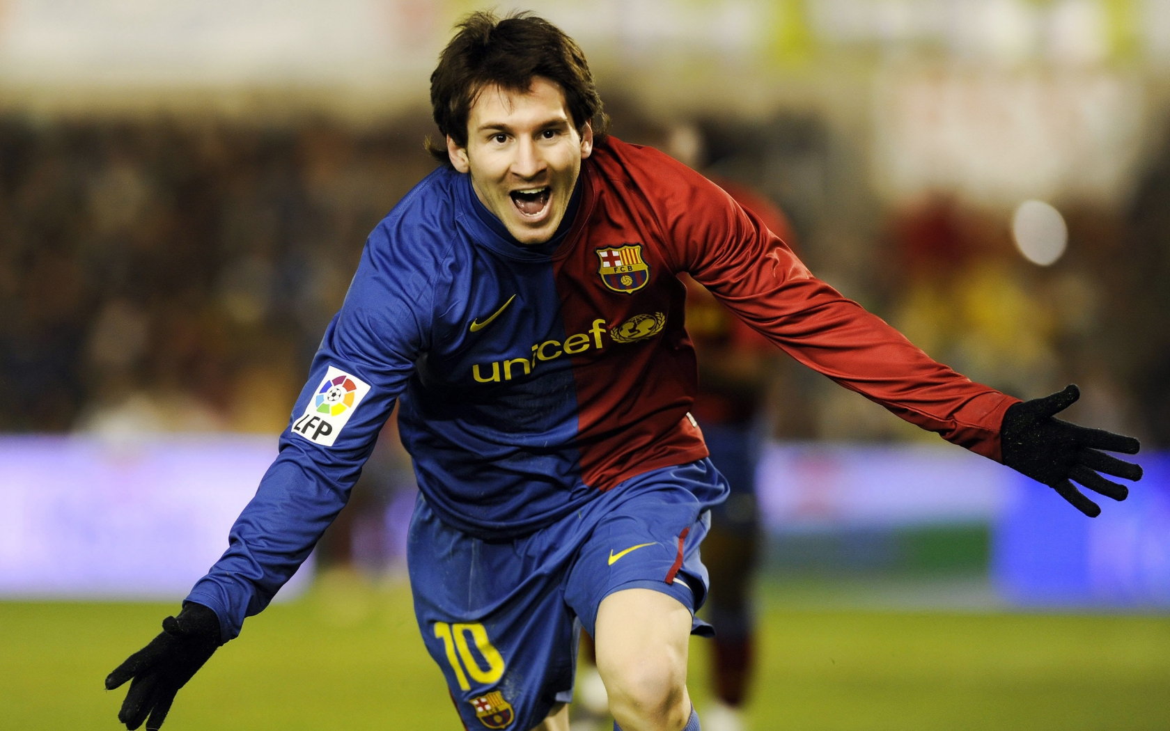 Lionel Messi Barcelona for 1680 x 1050 widescreen resolution