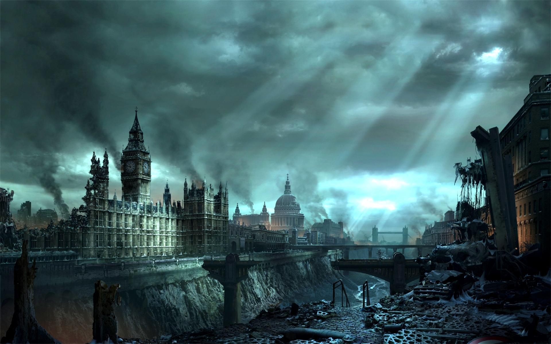 London under disaster for 1920 x 1200 widescreen resolution