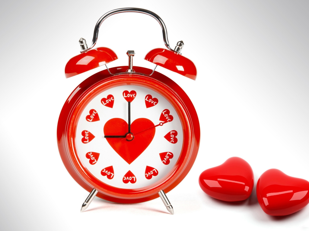 Love Clock for 1024 x 768 resolution