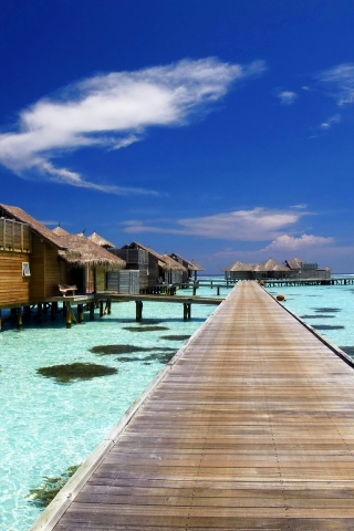 Luxury Resort in Maldives for 320 x 480 iPhone resolution