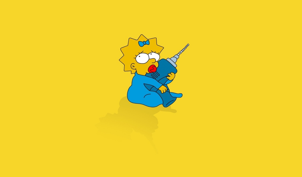 Maggie Simpson for 1024 x 600 widescreen resolution