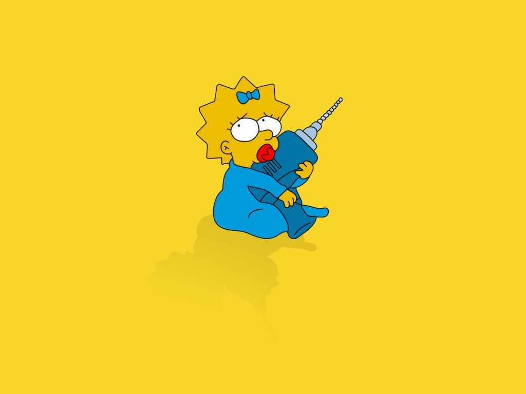 Maggie Simpson for 1024 x 768 resolution