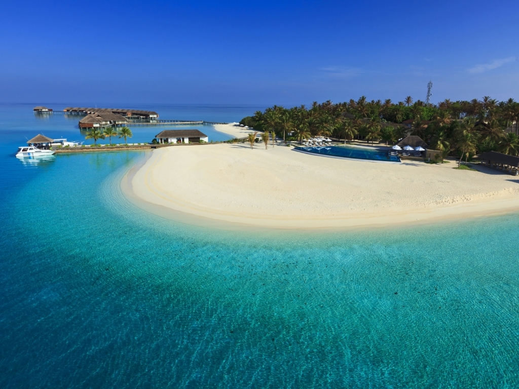Maldives Luxury Resort for 1024 x 768 resolution