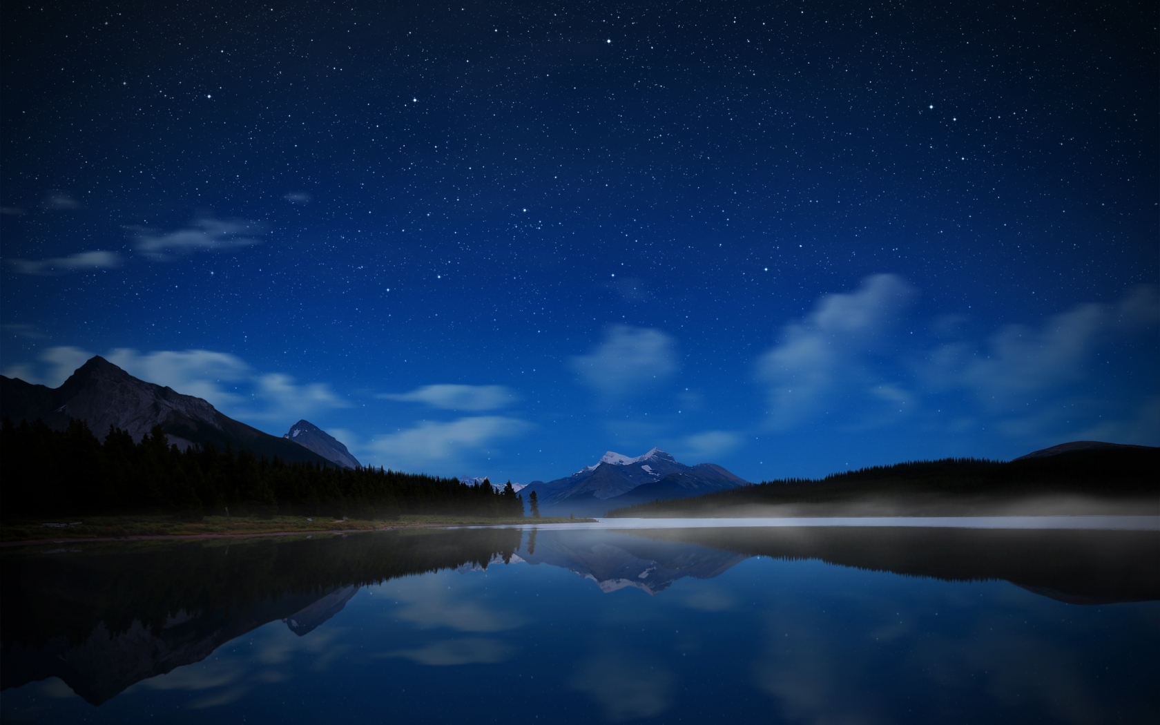 Maligne Starry Sky for 1680 x 1050 widescreen resolution