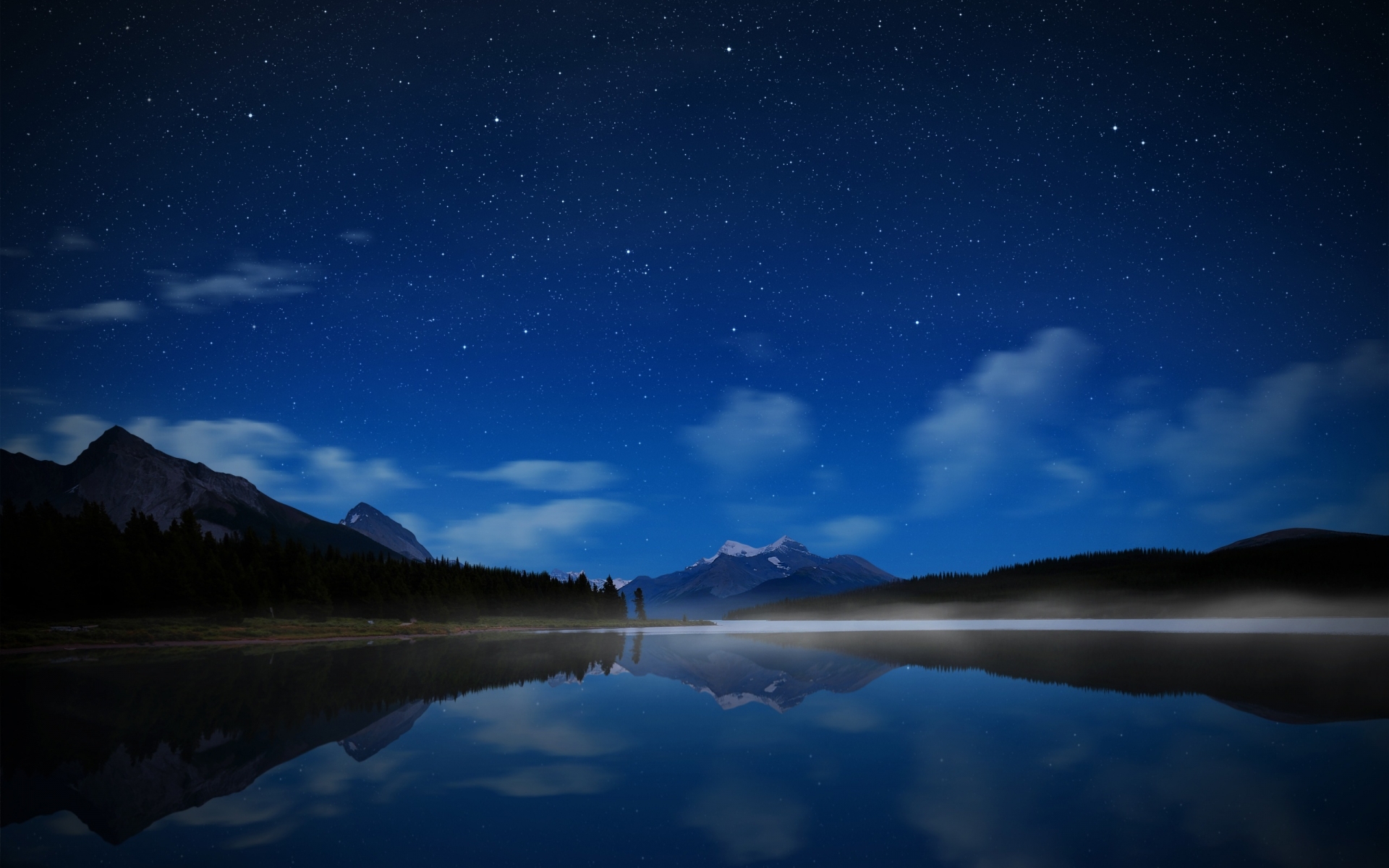 Maligne Starry Sky for 1920 x 1200 widescreen resolution