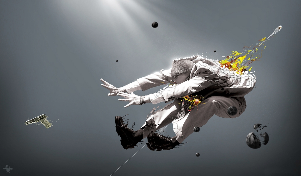 Man in the Air for 1024 x 600 widescreen resolution