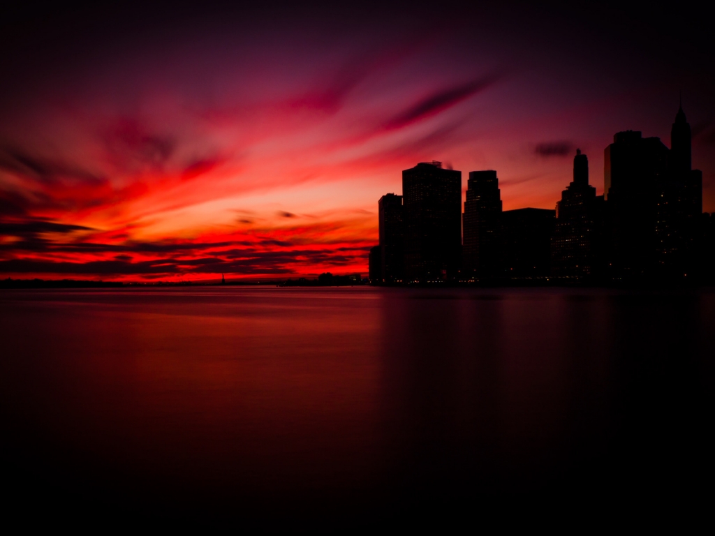 Manhattan Sunset for 1024 x 768 resolution