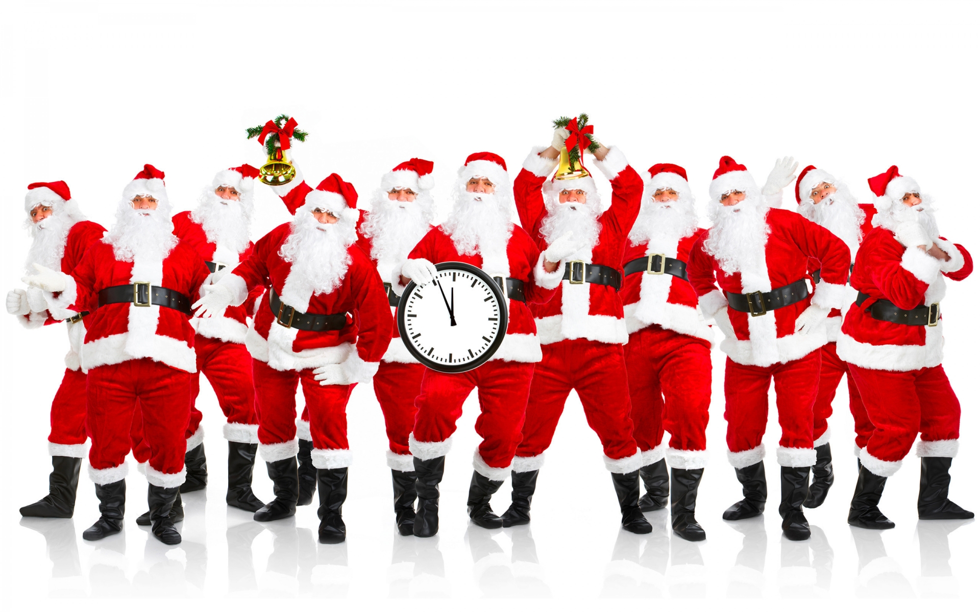Many Santa Clouse for 1920 x 1200 widescreen resolution