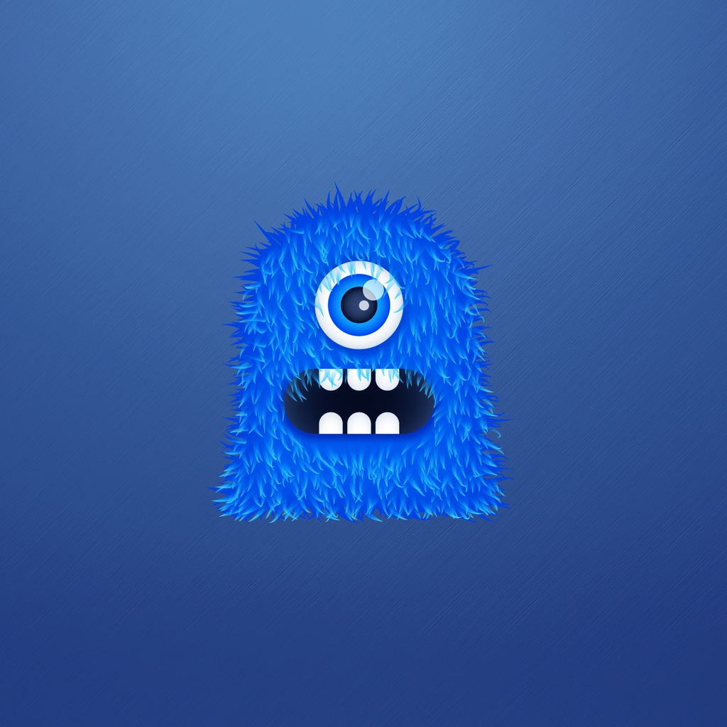 Mascot Scared for 1024 x 1024 iPad resolution