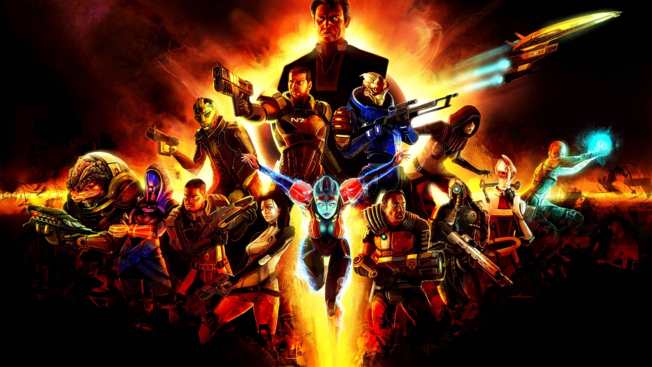 Mass Effect 2 Poster for 1280 x 720 HDTV 720p resolution