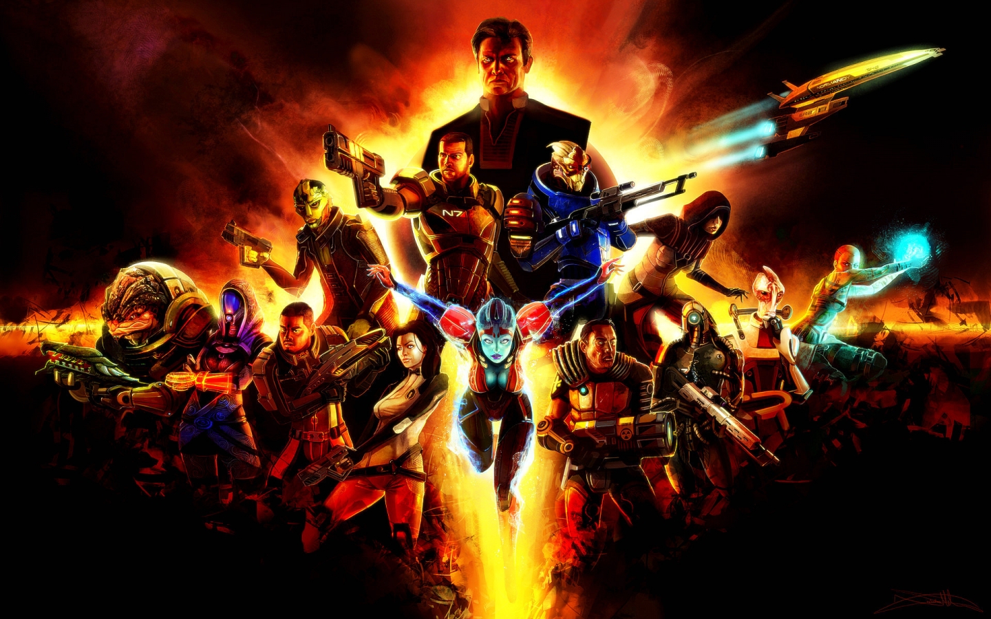 Mass Effect 2 Poster for 1440 x 900 widescreen resolution