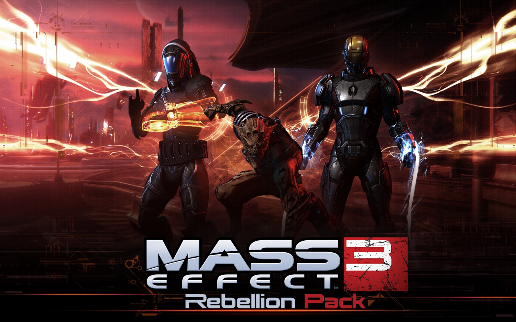 Mass Effect 3 Rebellion Pack for 1680 x 1050 widescreen resolution