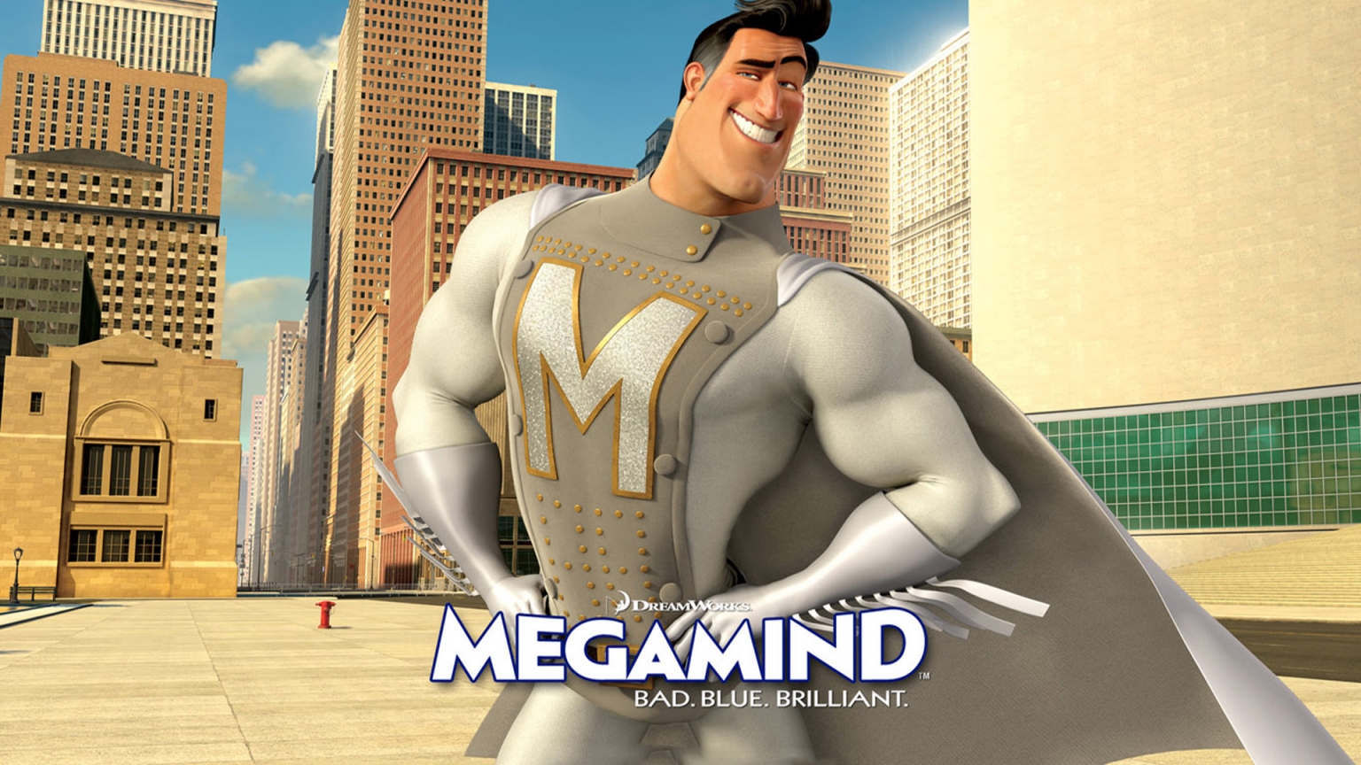 Megamind Metro Man for 1536 x 864 HDTV resolution