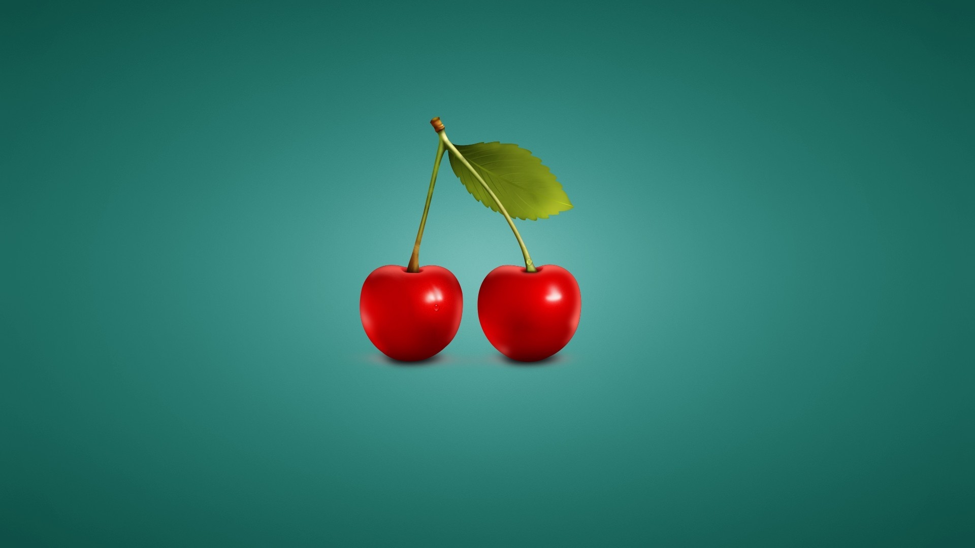 Minimalistic Cherries for 1920 x 1080 HDTV 1080p resolution