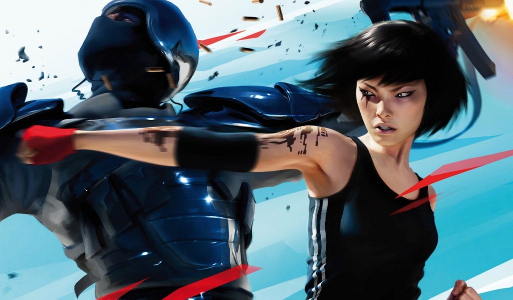 Mirrors Edge 2 Fight for 1024 x 600 widescreen resolution