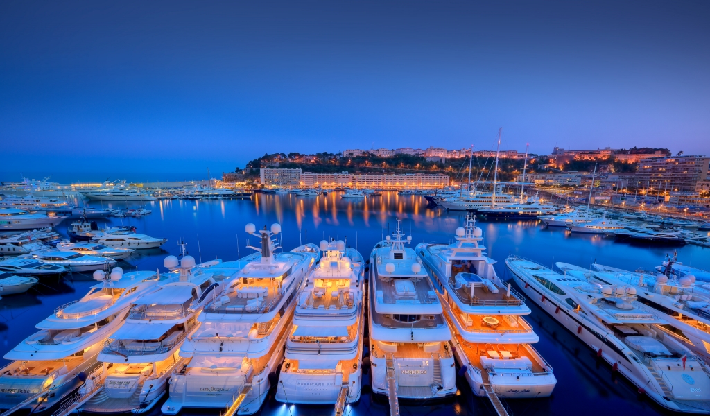 Monaco Seaport for 1024 x 600 widescreen resolution