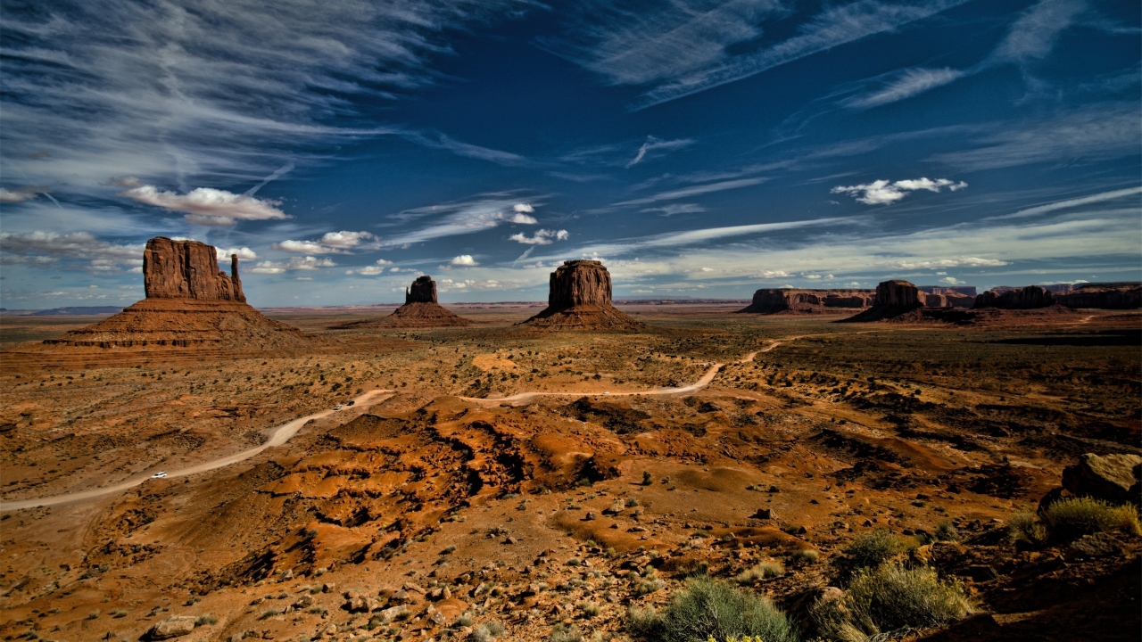 Monument Valley Landscape for 1280 x 720 HDTV 720p resolution