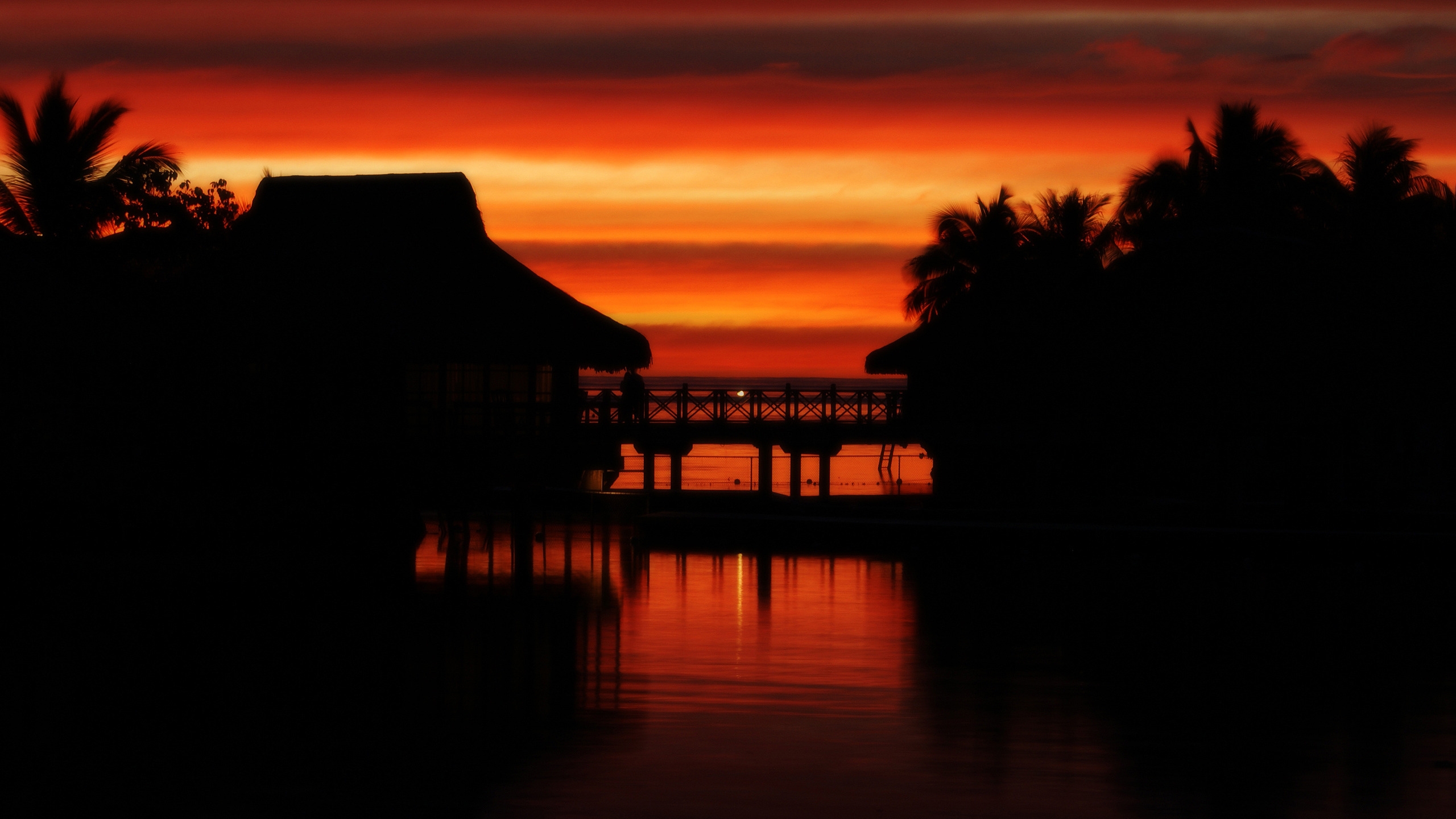 Moorea Sunset for 2560x1440 HDTV resolution