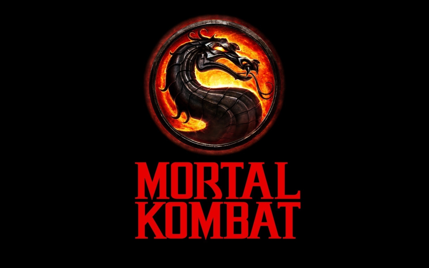Mortal Kombat Logo for 1440 x 900 widescreen resolution