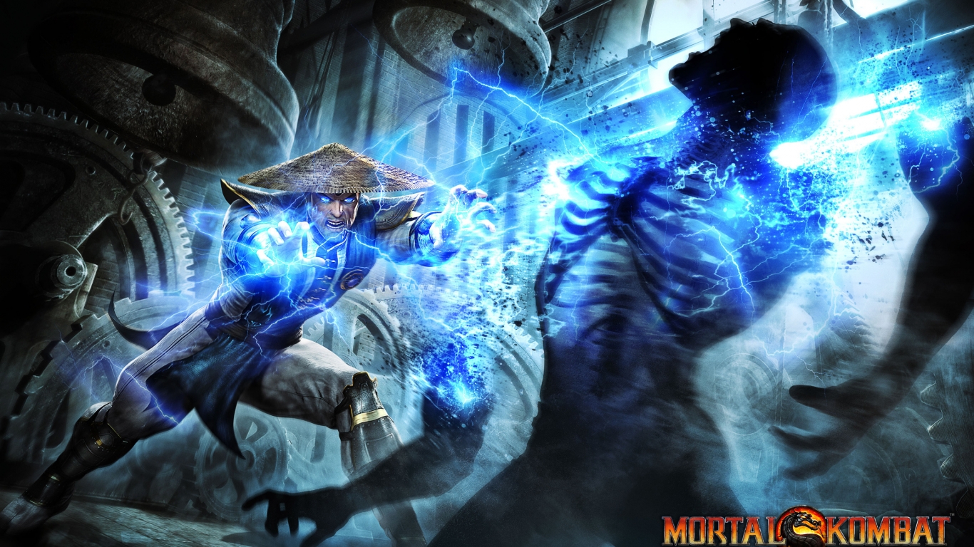 Mortal Kombat Raiden for 1366 x 768 HDTV resolution