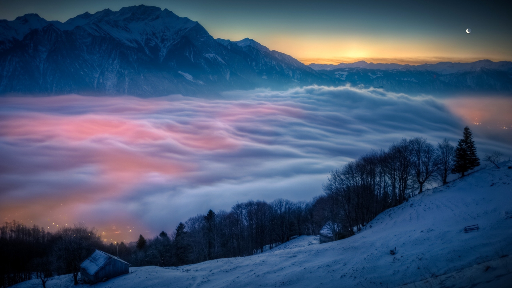 Mountain Fog for 1680 x 945 HDTV resolution
