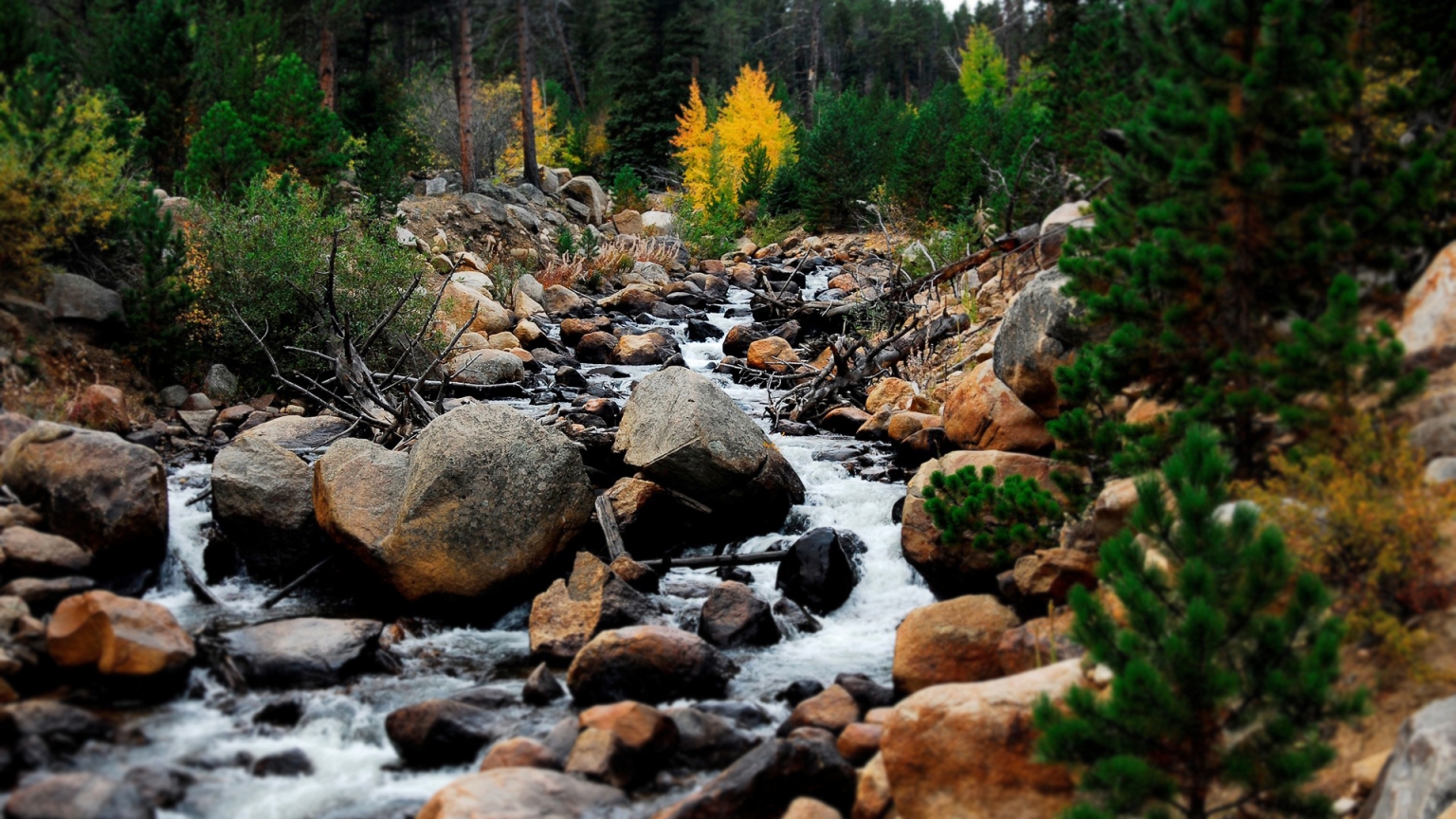 Mountain River for 1536 x 864 HDTV resolution
