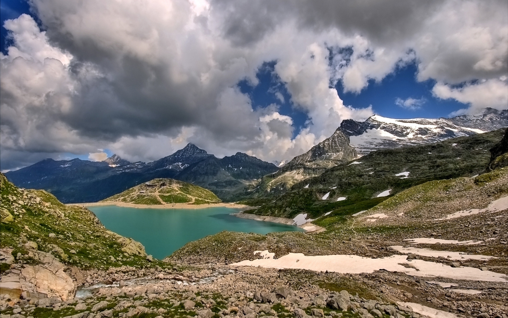 Mountains and Lake for 1680 x 1050 widescreen resolution