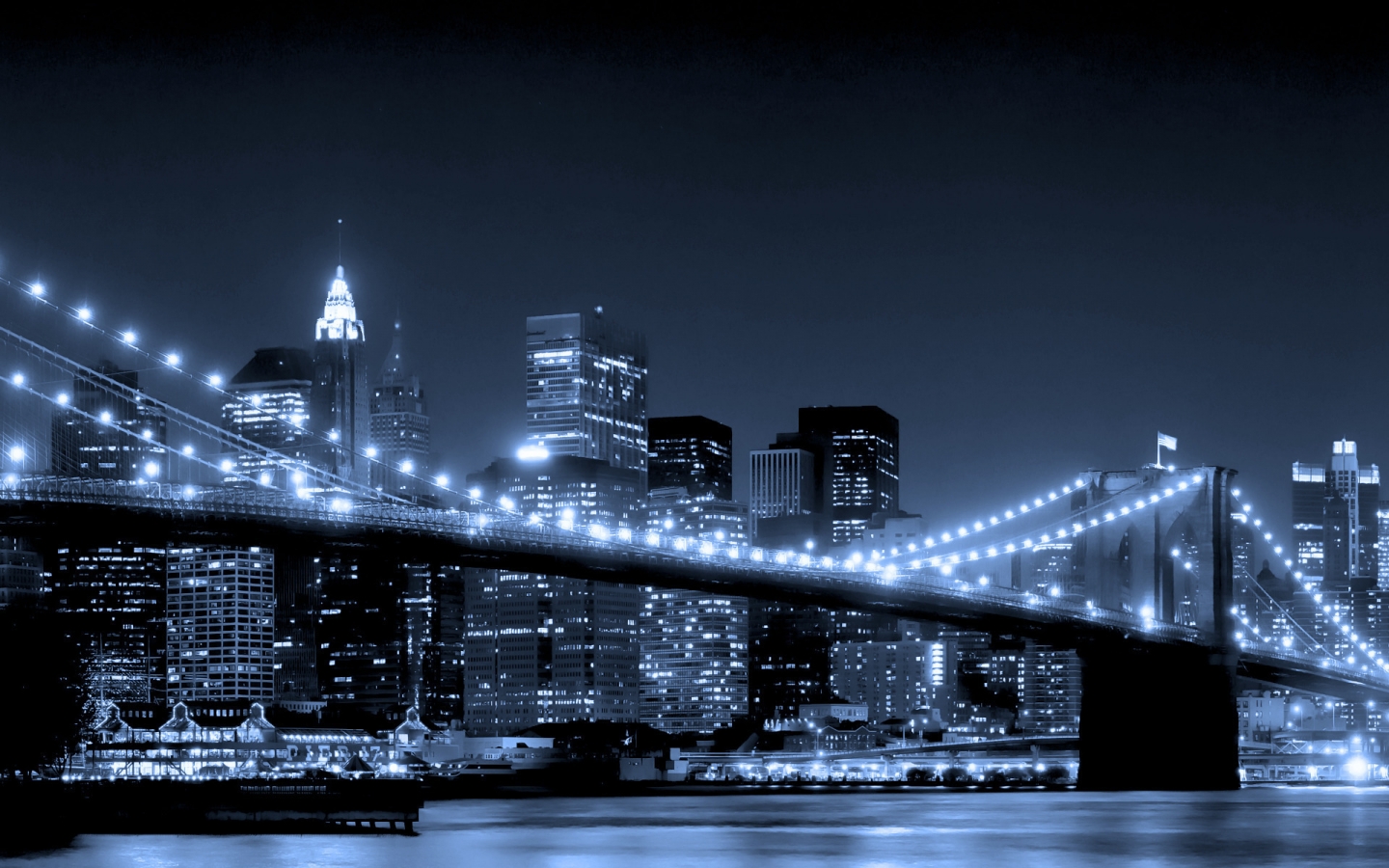 New York Brooklyn Bridge for 1440 x 900 widescreen resolution
