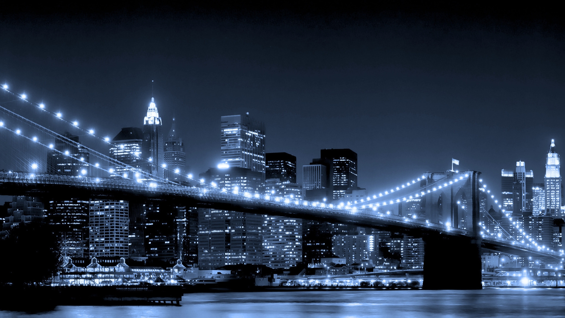 New York Brooklyn Bridge for 1920 x 1080 HDTV 1080p resolution