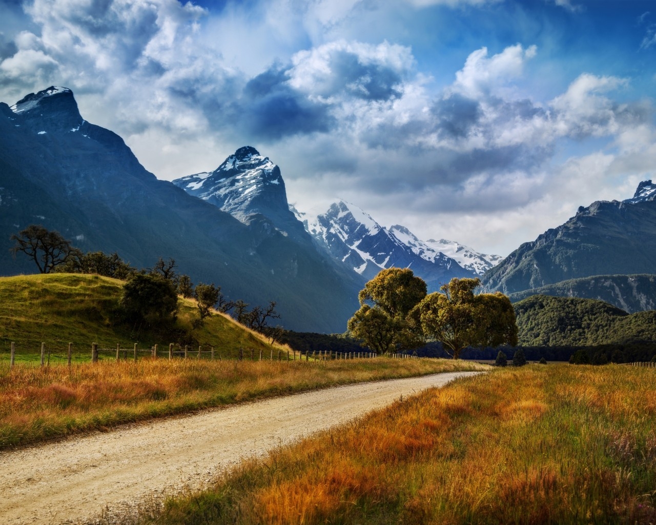 New Zealand Summer Landscape for 1280 x 1024 resolution