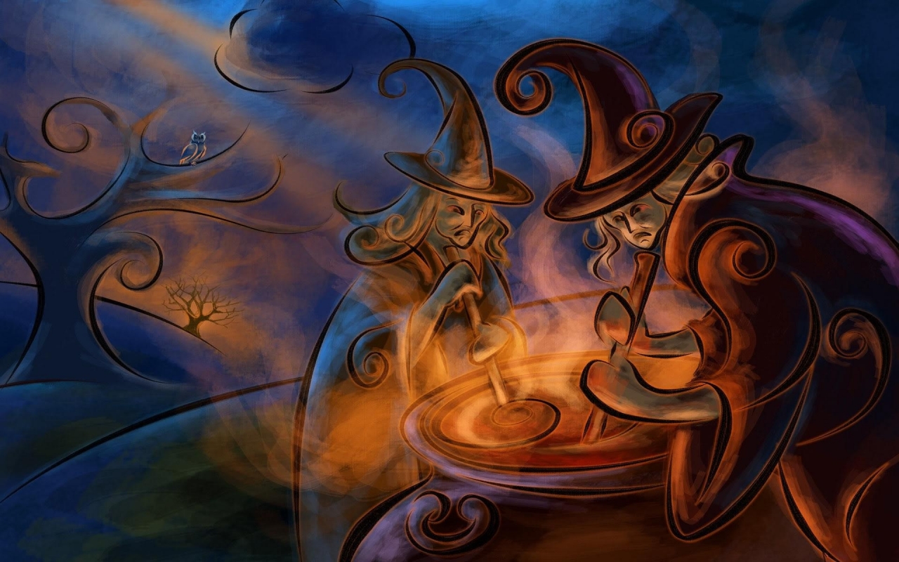 Nice Halloween Art Illustration for 1280 x 800 widescreen resolution