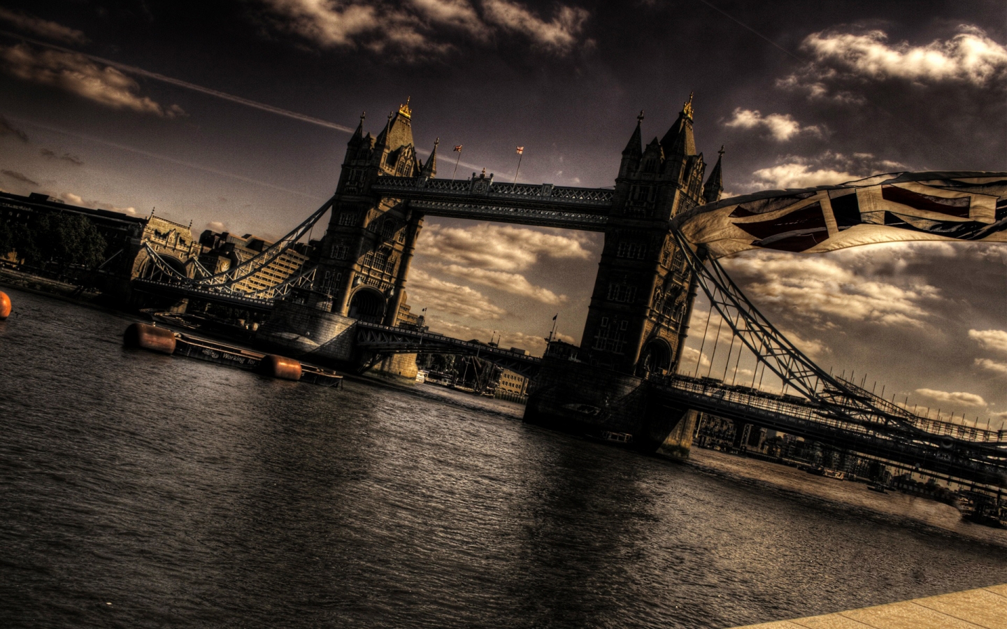 Nice Stylized Tower Bridge for 1440 x 900 widescreen resolution